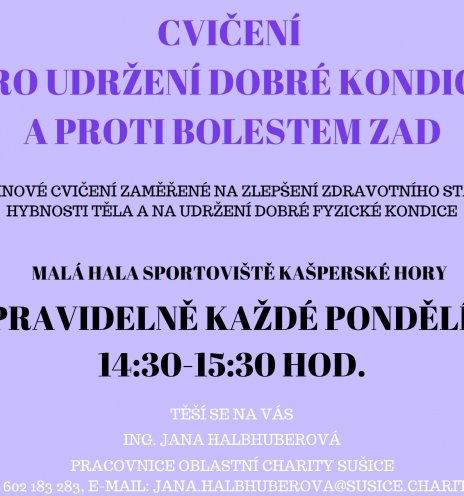 Cvičení proti bolestem zad pro seniory a zdravotně postižené